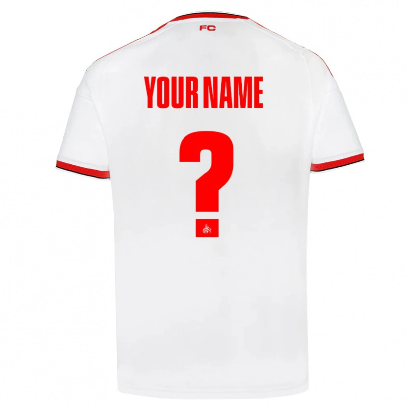 Danxen Dames Uw Naam #0 Wit Rood Zwart Thuisshirt Thuistenue 2026/27 T-Shirt