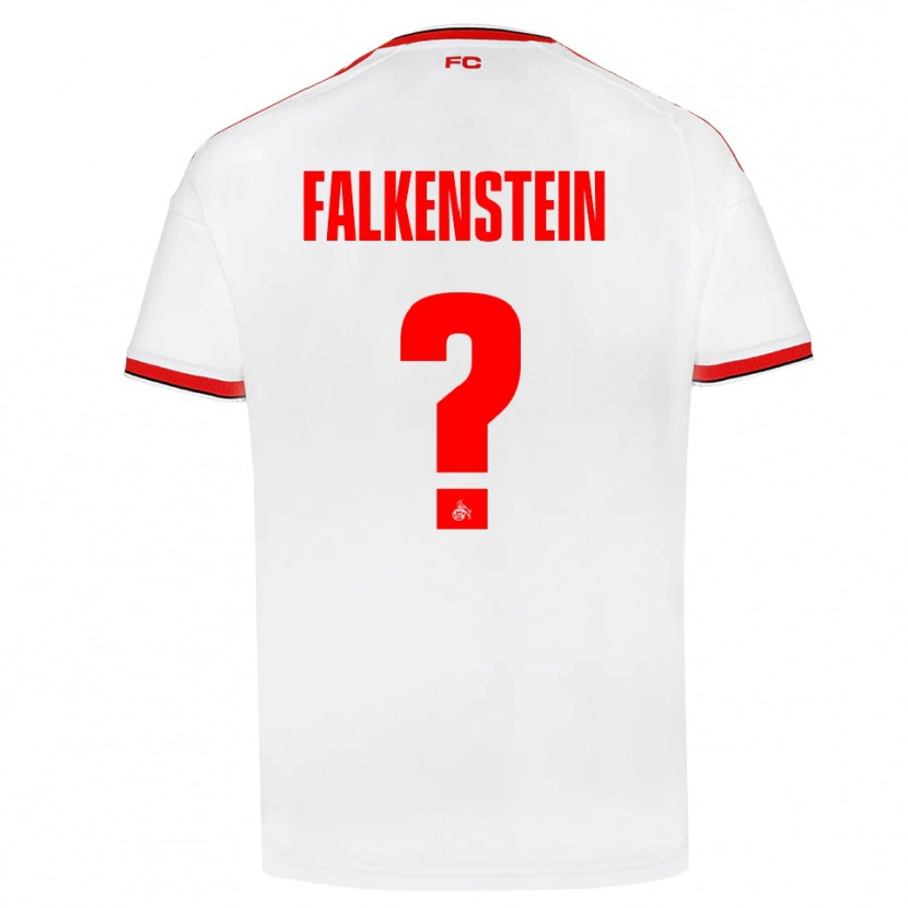 Danxen Dames Emilio Falkenstein #0 Wit Rood Zwart Thuisshirt Thuistenue 2026/27 T-Shirt