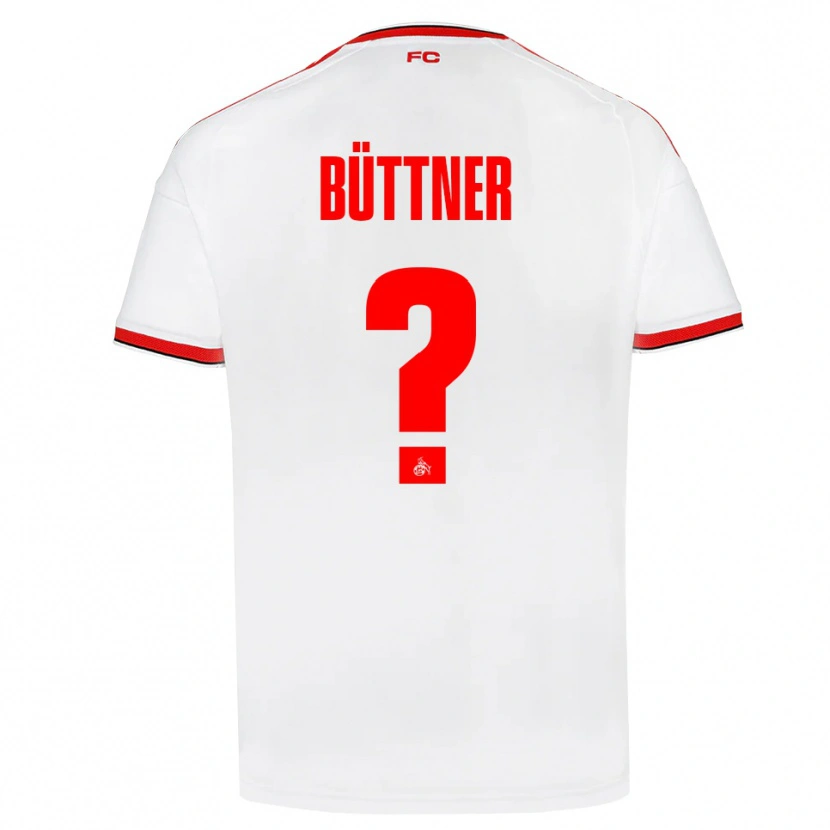 Danxen Dames Lasse Büttner #0 Wit Rood Zwart Thuisshirt Thuistenue 2026/27 T-Shirt