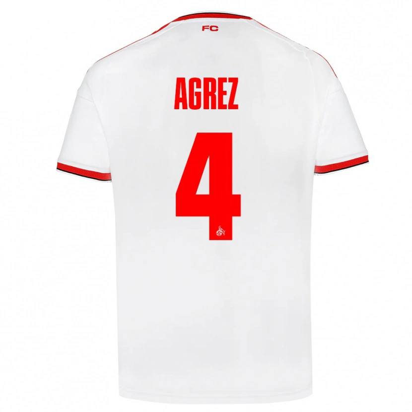 Danxen Dames Sara Agrež #4 Wit Rood Zwart Thuisshirt Thuistenue 2026/27 T-Shirt