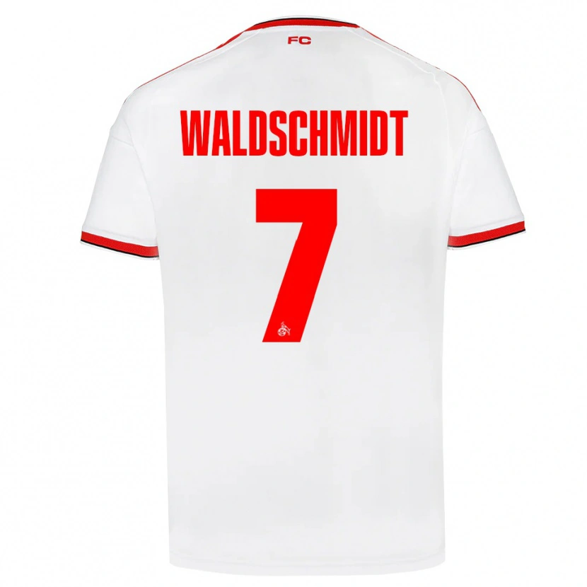 Danxen Dames Luca Waldschmidt #7 Wit Rood Zwart Thuisshirt Thuistenue 2026/27 T-Shirt