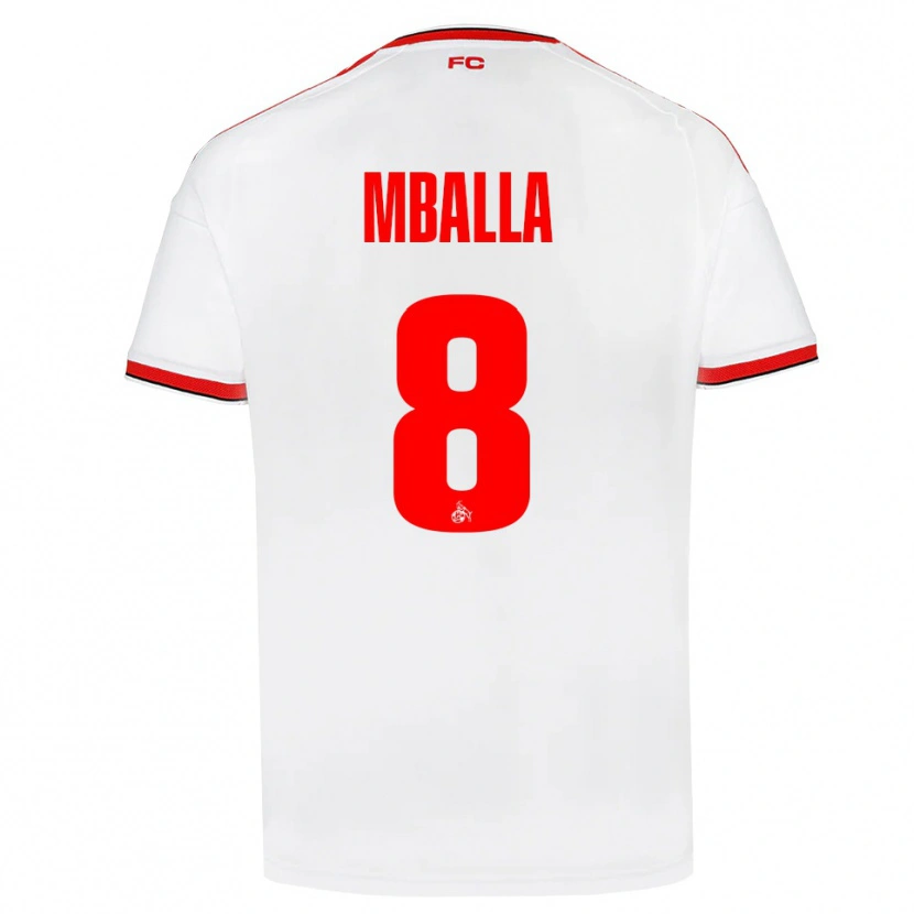 Danxen Dames Loiks Mballa #8 Wit Rood Zwart Thuisshirt Thuistenue 2026/27 T-Shirt