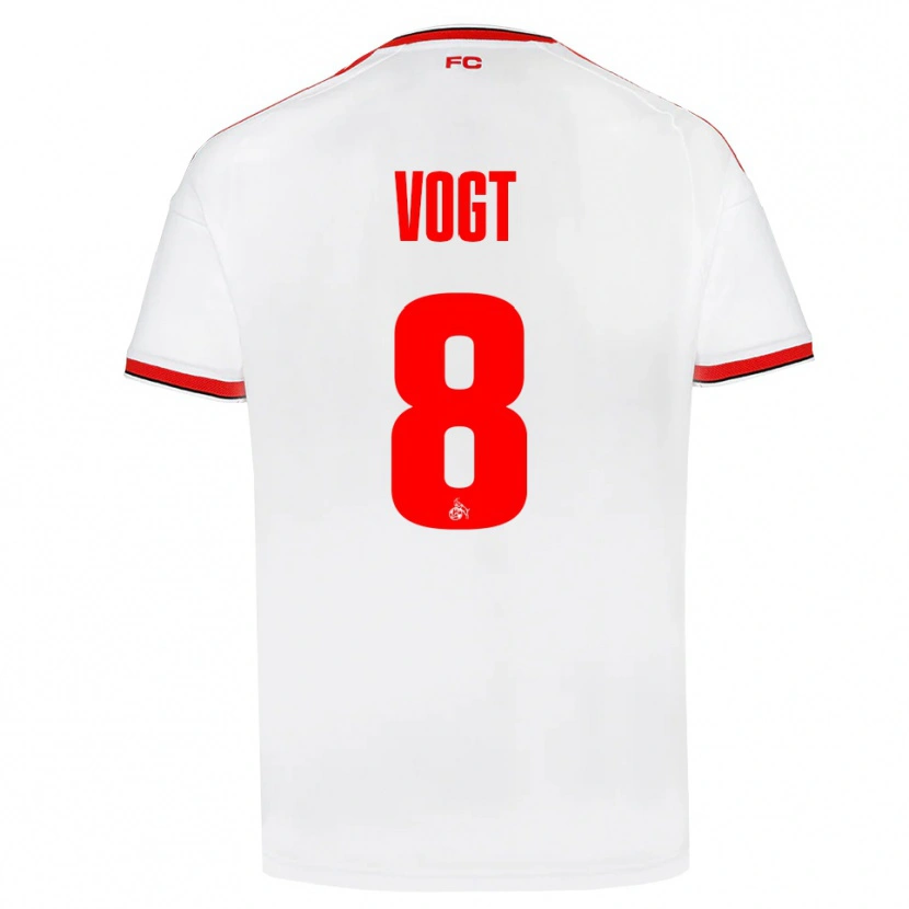 Danxen Dames Laura Vogt #8 Wit Rood Zwart Thuisshirt Thuistenue 2026/27 T-Shirt