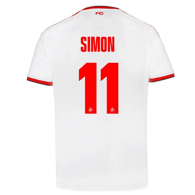 Danxen Dames Josias Simon #11 Wit Rood Zwart Thuisshirt Thuistenue 2026/27 T-Shirt