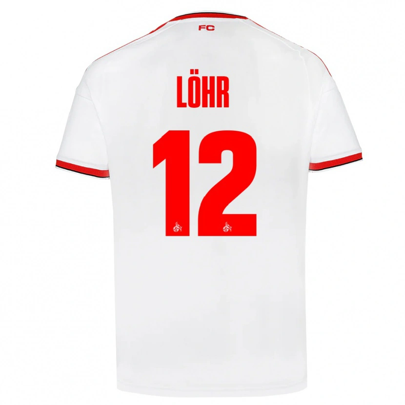 Danxen Dames Max Löhr #12 Wit Rood Zwart Thuisshirt Thuistenue 2026/27 T-Shirt