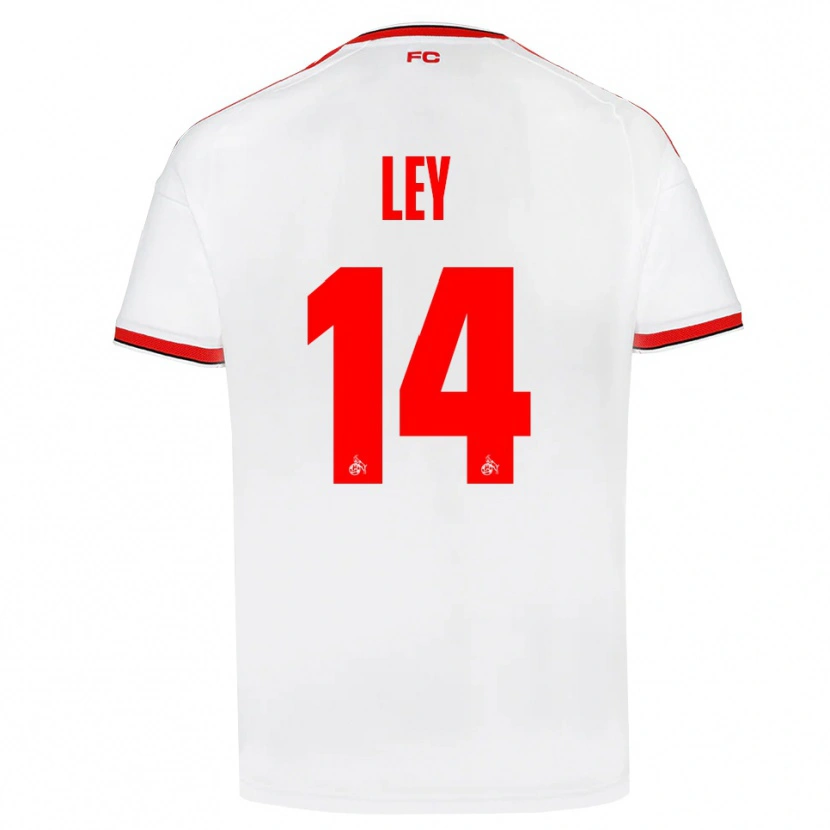 Danxen Dames Benjamin Ley #14 Wit Rood Zwart Thuisshirt Thuistenue 2026/27 T-Shirt