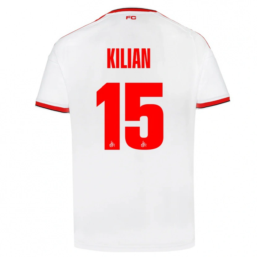 Danxen Dames Luca Kilian #15 Wit Rood Zwart Thuisshirt Thuistenue 2026/27 T-Shirt