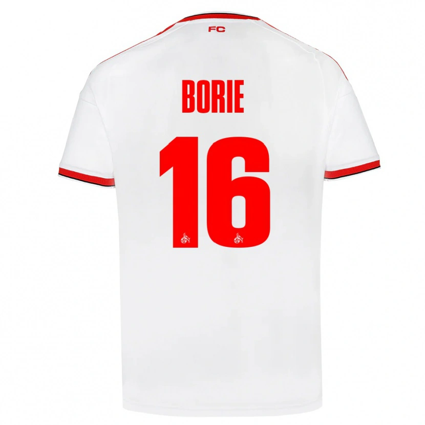 Danxen Dames Etienne Borie #16 Wit Rood Zwart Thuisshirt Thuistenue 2026/27 T-Shirt