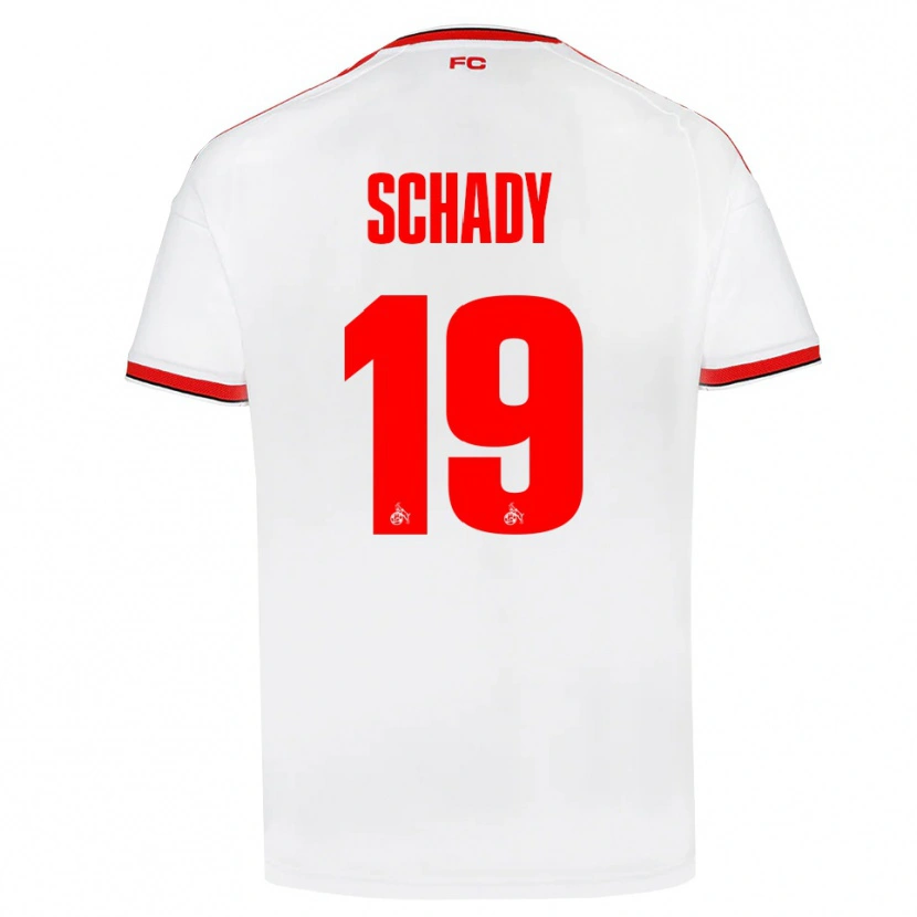 Danxen Dames Alexis Schady #19 Wit Rood Zwart Thuisshirt Thuistenue 2026/27 T-Shirt