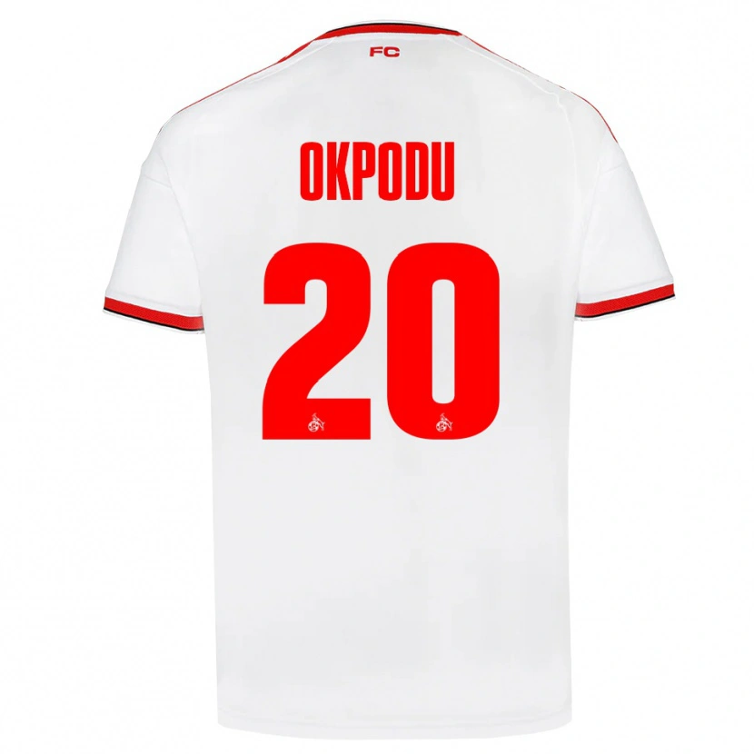 Danxen Dames David Okpodu #20 Wit Rood Zwart Thuisshirt Thuistenue 2026/27 T-Shirt