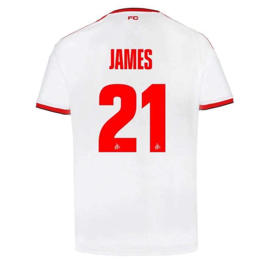 Danxen Dames Martin James #21 Wit Rood Zwart Thuisshirt Thuistenue 2026/27 T-Shirt