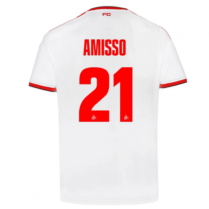 Danxen Dames Gabriel Amisso #21 Wit Rood Zwart Thuisshirt Thuistenue 2026/27 T-Shirt