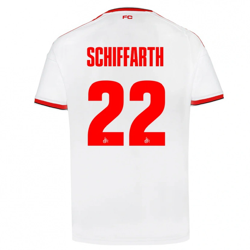 Danxen Dames Julia Schiffarth #22 Wit Rood Zwart Thuisshirt Thuistenue 2026/27 T-Shirt