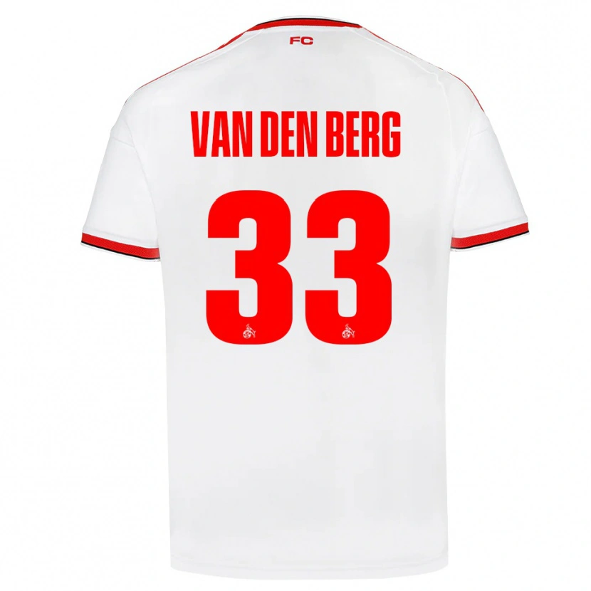 Danxen Dames Rav Van Den Berg #33 Wit Rood Zwart Thuisshirt Thuistenue 2026/27 T-Shirt