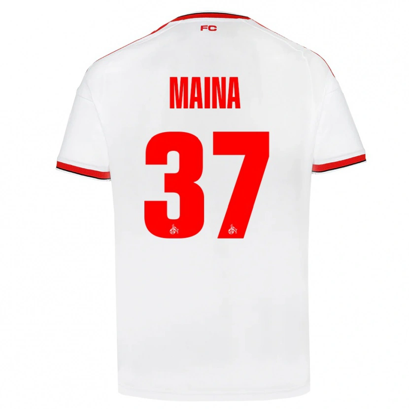 Danxen Dames Linton Maina #37 Wit Rood Zwart Thuisshirt Thuistenue 2026/27 T-Shirt