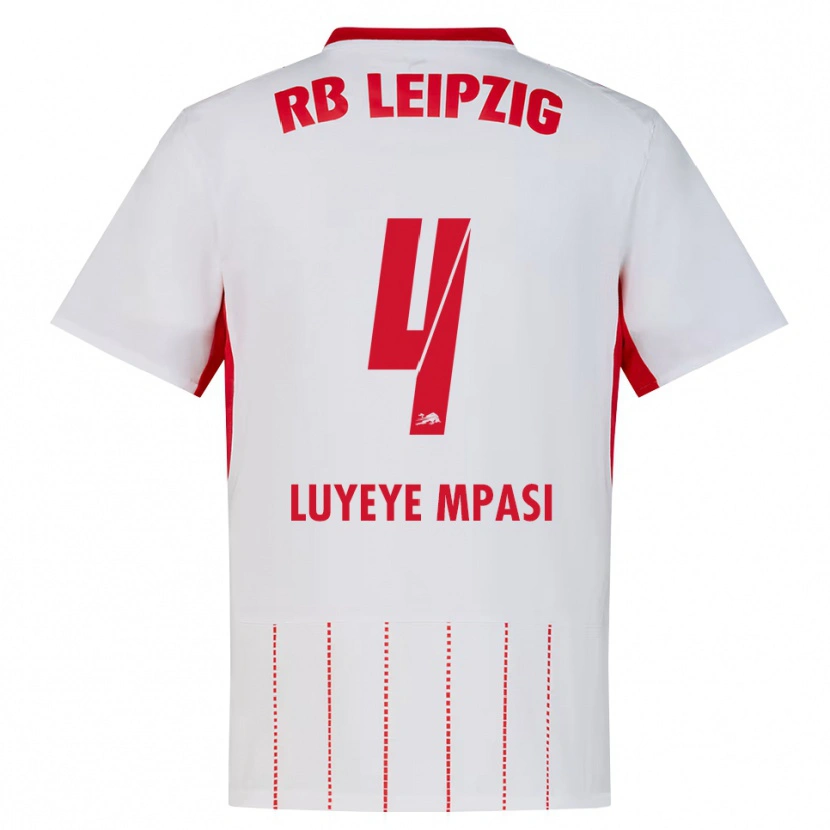 Danxen Dames Seal Luyeye Mpasi #4 Rood Wit Geel Thuisshirt Thuistenue 2026/27 T-Shirt