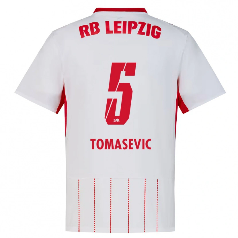 Danxen Dames Niko Tomasevic #5 Rood Wit Geel Thuisshirt Thuistenue 2026/27 T-Shirt