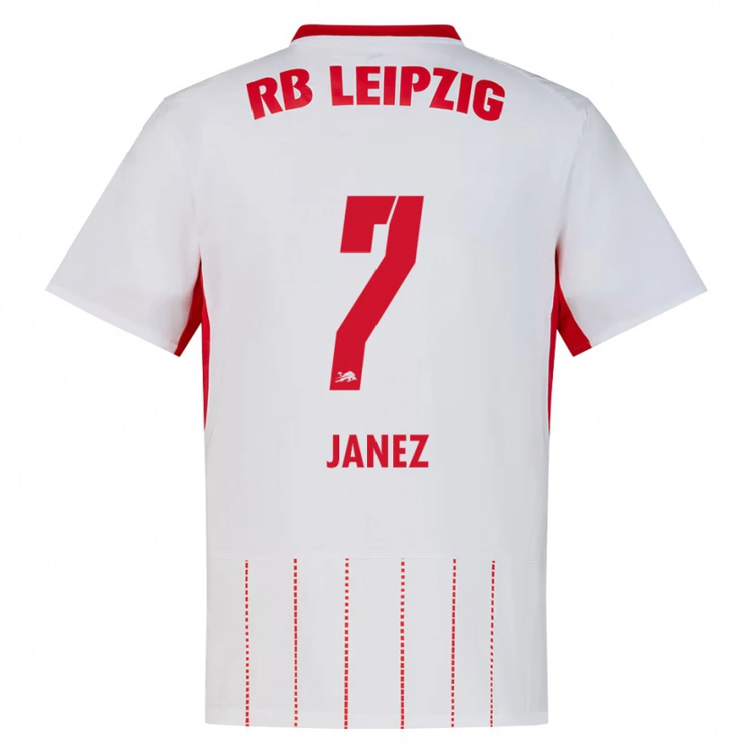 Danxen Dames Korina Lara Janež #7 Rood Wit Geel Thuisshirt Thuistenue 2026/27 T-Shirt