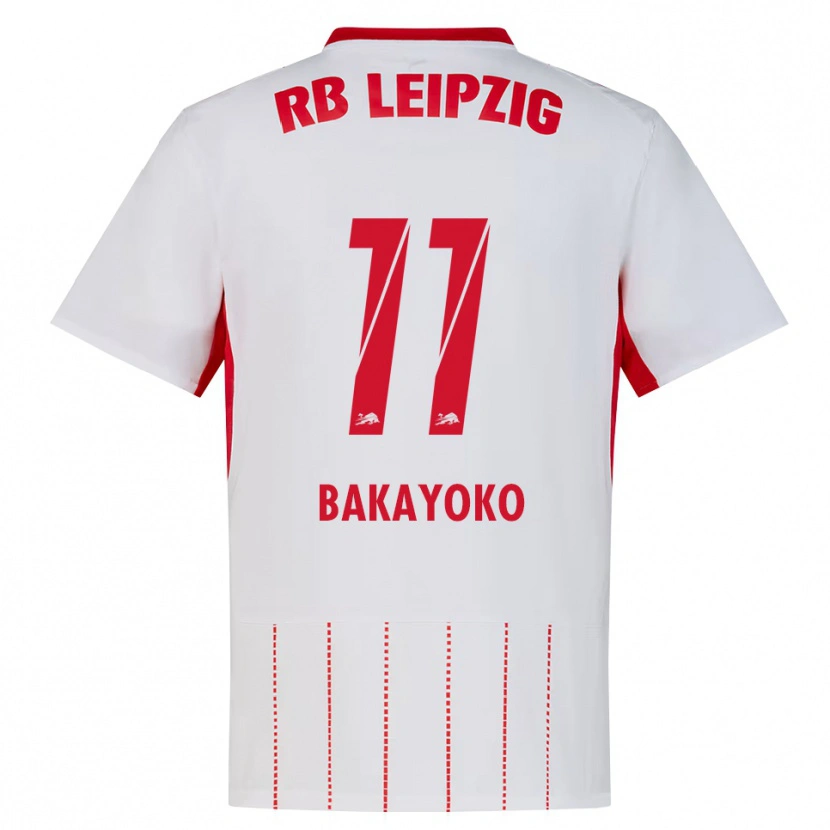 Danxen Dames Johan Bakayoko #11 Rood Wit Geel Thuisshirt Thuistenue 2026/27 T-Shirt