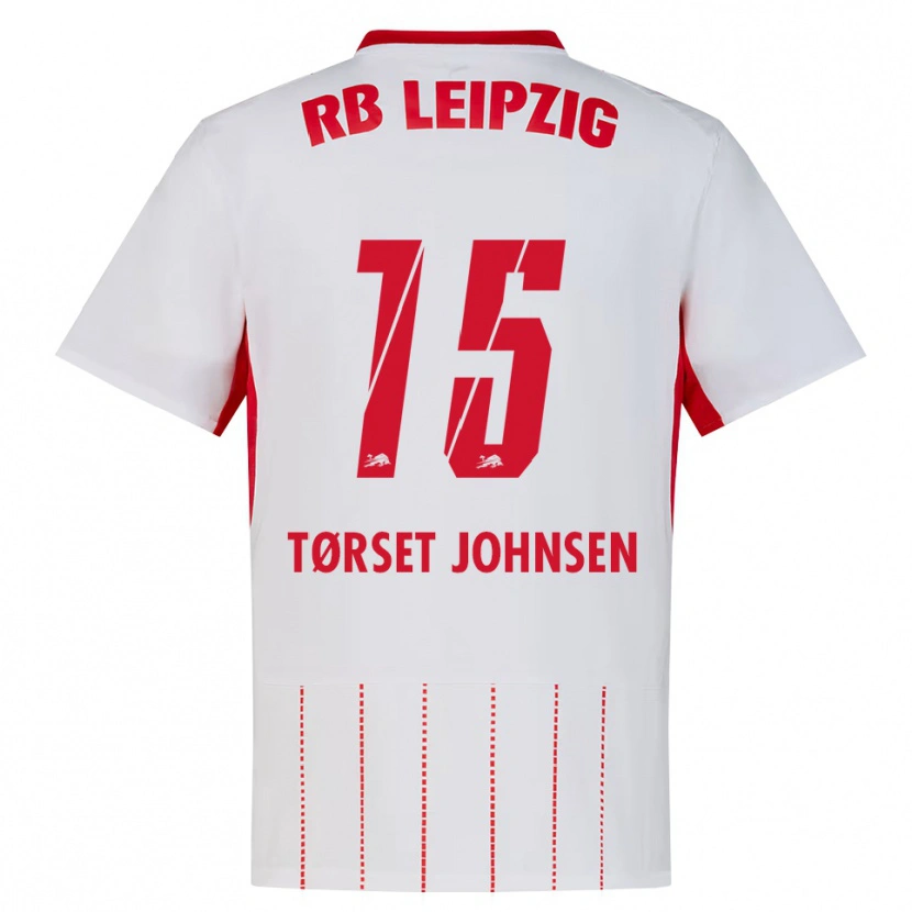 Danxen Dames Patrik Tørset Johnsen #15 Rood Wit Geel Thuisshirt Thuistenue 2026/27 T-Shirt