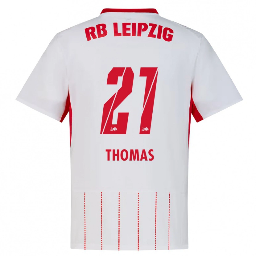 Danxen Dames Ayodele Thomas #21 Rood Wit Geel Thuisshirt Thuistenue 2026/27 T-Shirt