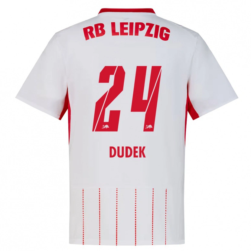 Danxen Dames Nikoline Dudek #24 Rood Wit Geel Thuisshirt Thuistenue 2026/27 T-Shirt
