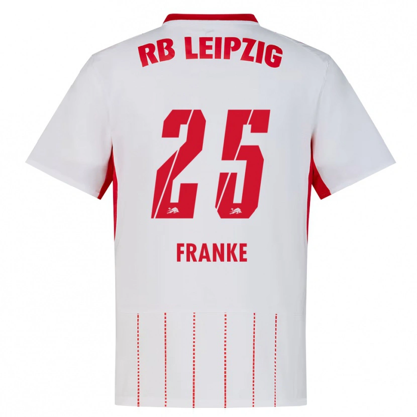 Danxen Dames Lenny Franke #25 Rood Wit Geel Thuisshirt Thuistenue 2026/27 T-Shirt
