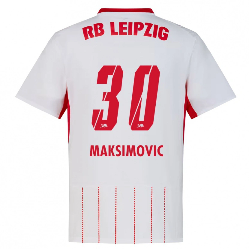 Danxen Dames Andrija Maksimovic #30 Rood Wit Geel Thuisshirt Thuistenue 2026/27 T-Shirt