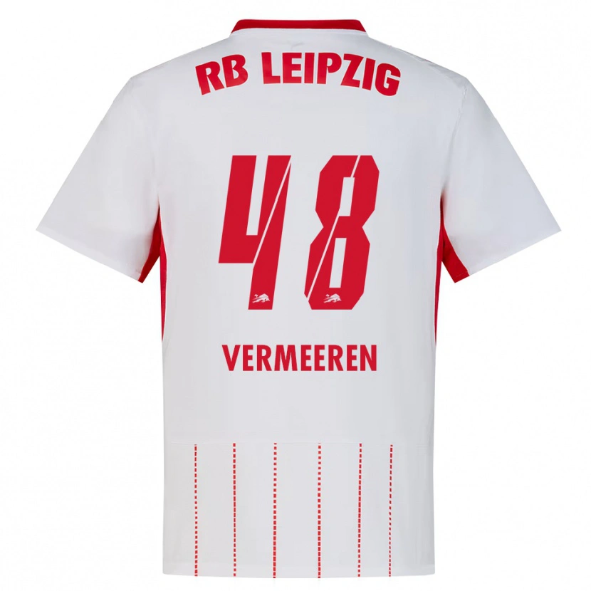 Danxen Dames Arthur Vermeeren #48 Rood Wit Geel Thuisshirt Thuistenue 2026/27 T-Shirt
