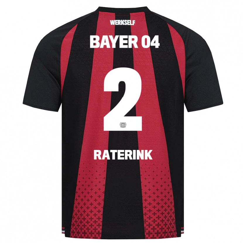 Danxen Dames Othniël Raterink #2 Zwart Wit Rood Thuisshirt Thuistenue 2026/27 T-Shirt