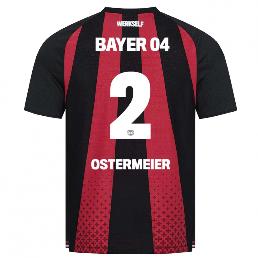 Danxen Dames Selina Ostermeier #2 Zwart Wit Rood Thuisshirt Thuistenue 2026/27 T-Shirt
