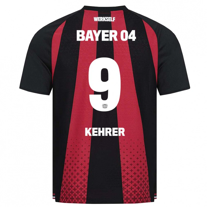 Danxen Dames Caroline Kehrer #9 Zwart Wit Rood Thuisshirt Thuistenue 2026/27 T-Shirt