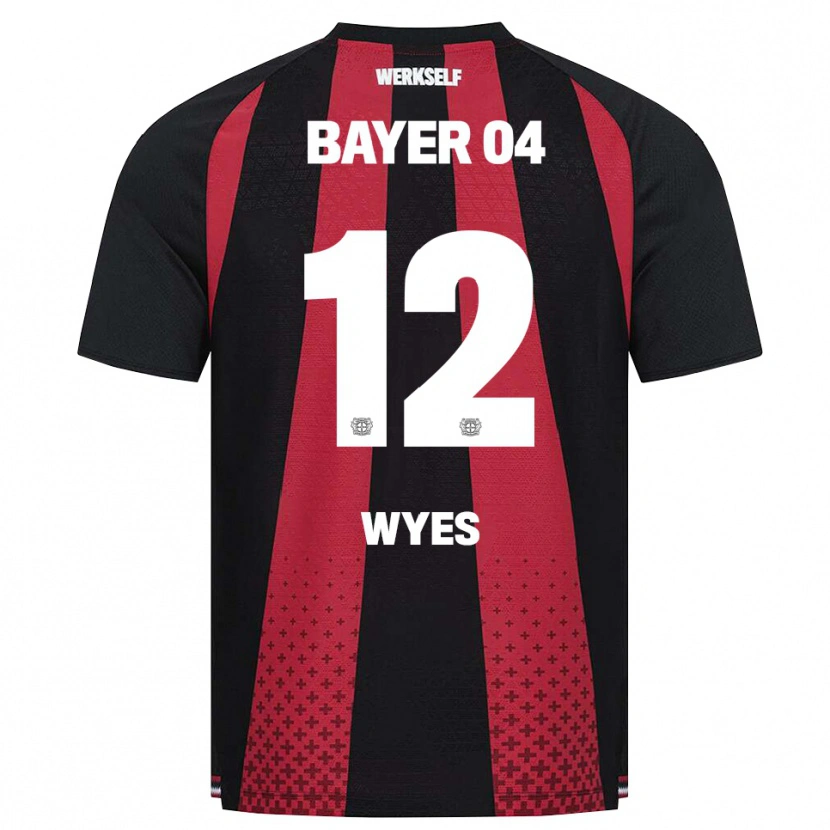 Danxen Dames Justus Wyes #12 Zwart Wit Rood Thuisshirt Thuistenue 2026/27 T-Shirt