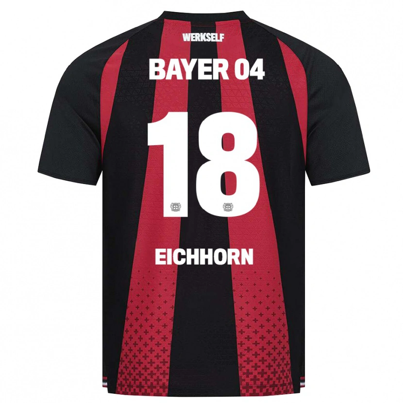 Danxen Dames Kennet Eichhorn #18 Zwart Wit Rood Thuisshirt Thuistenue 2026/27 T-Shirt