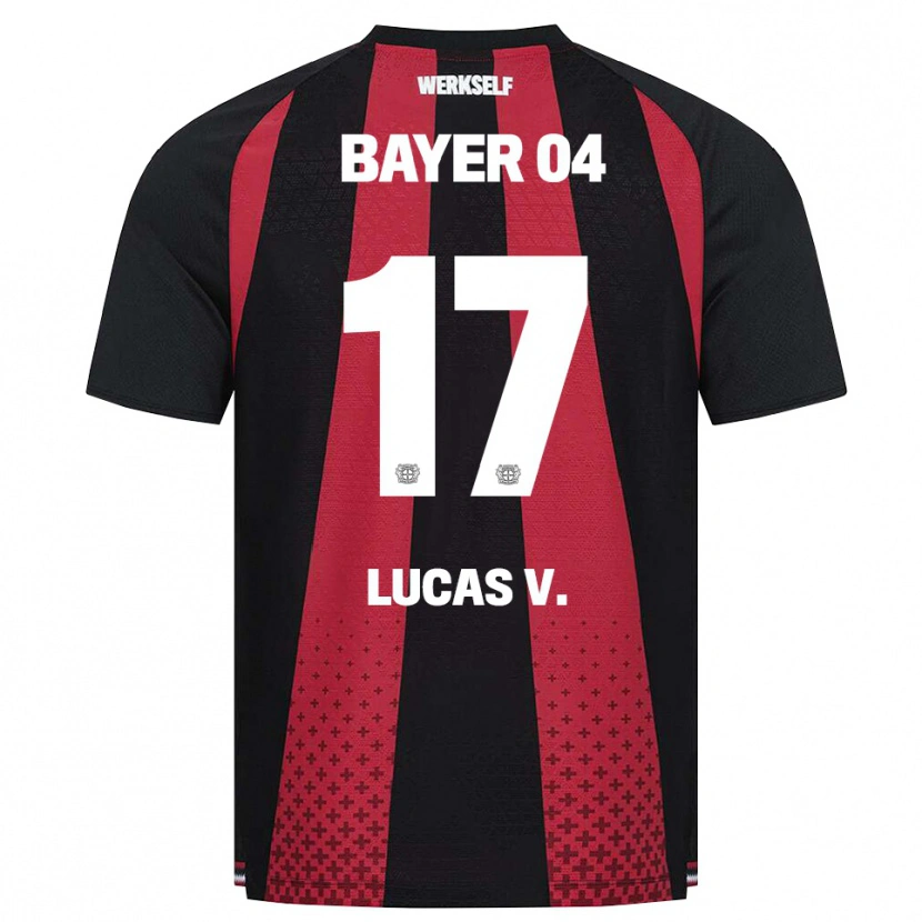 Danxen Dames Lucas Vázquez #17 Zwart Wit Rood Thuisshirt Thuistenue 2026/27 T-Shirt