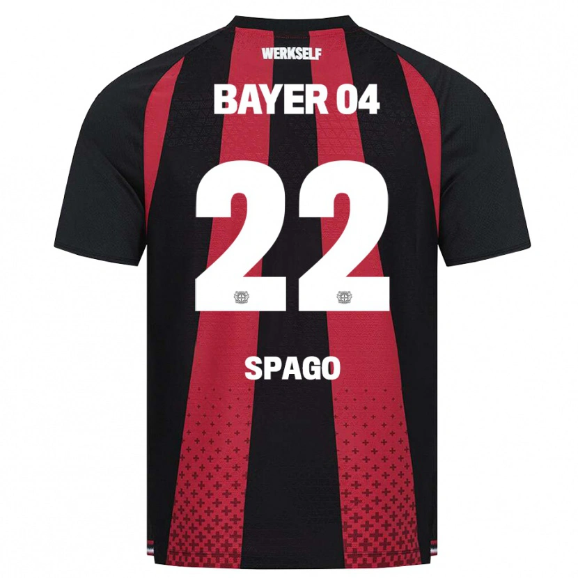 Danxen Dames Dien Spago #22 Zwart Wit Rood Thuisshirt Thuistenue 2026/27 T-Shirt
