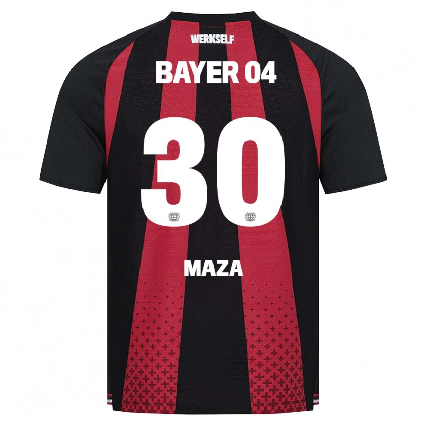 Danxen Dames Ibrahim Maza #30 Zwart Wit Rood Thuisshirt Thuistenue 2026/27 T-Shirt