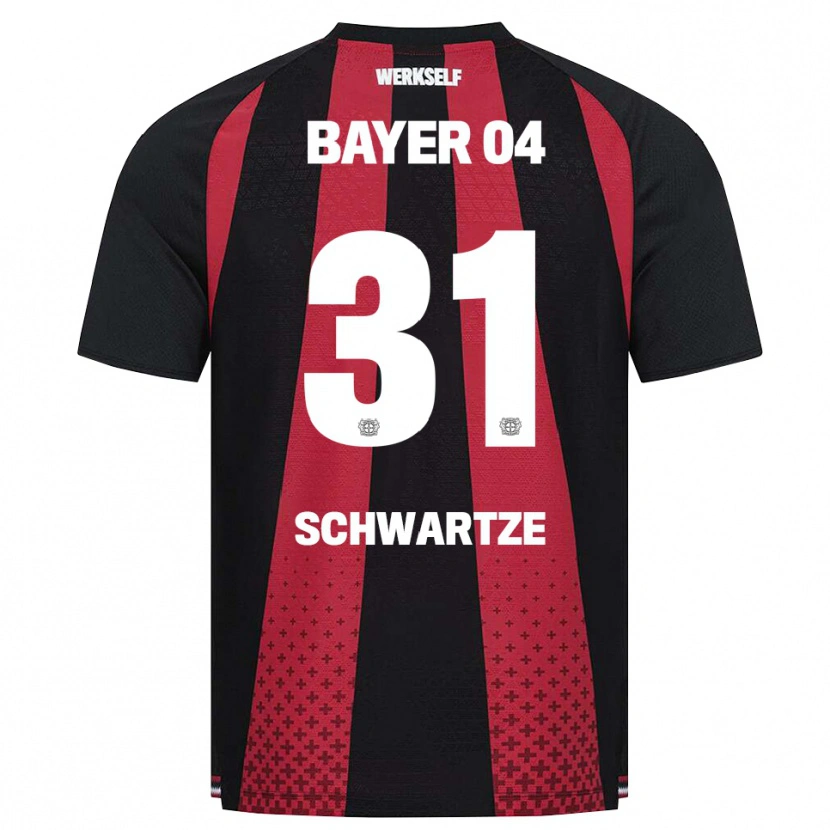 Danxen Dames Paula Schwartze #31 Zwart Wit Rood Thuisshirt Thuistenue 2026/27 T-Shirt