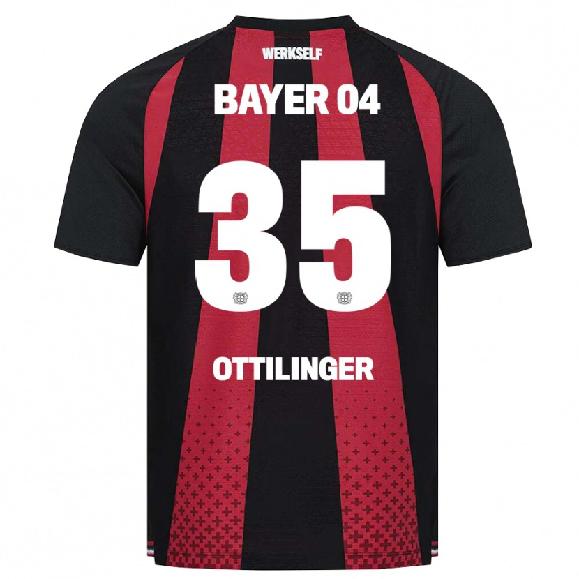 Danxen Dames Marc Ottilinger #35 Zwart Wit Rood Thuisshirt Thuistenue 2026/27 T-Shirt