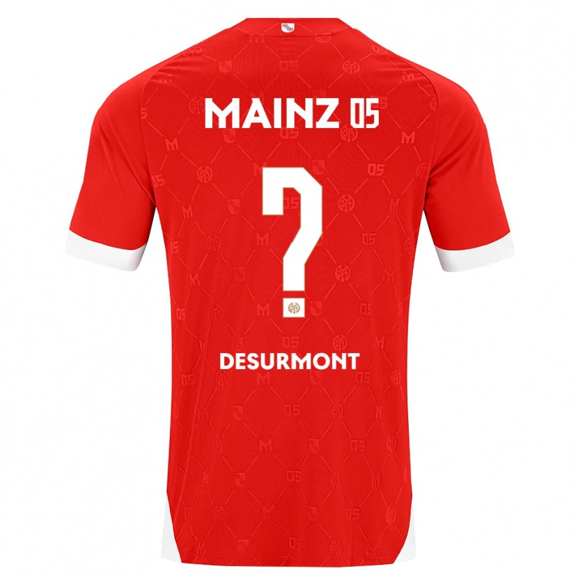 Danxen Dames Thomas-Lê Desurmont #0 Rood Wit Thuisshirt Thuistenue 2026/27 T-Shirt