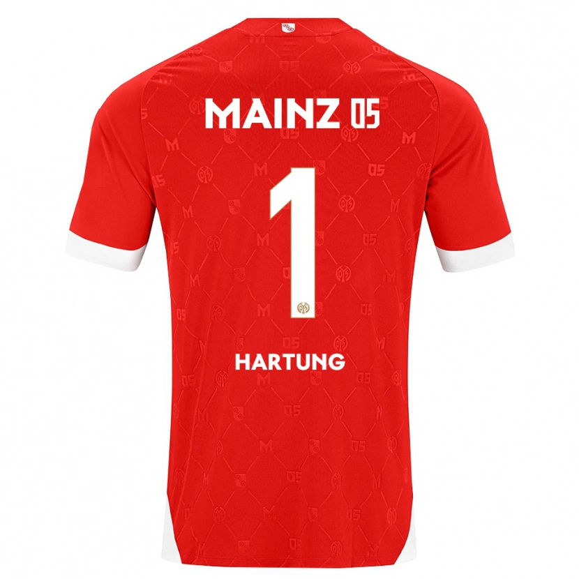 Danxen Dames Nick Hartung #1 Rood Wit Thuisshirt Thuistenue 2026/27 T-Shirt