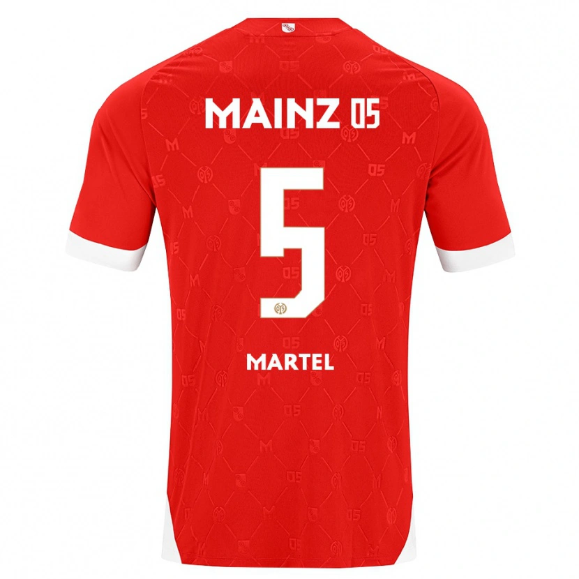 Danxen Dames Eric Martel #5 Rood Wit Thuisshirt Thuistenue 2026/27 T-Shirt