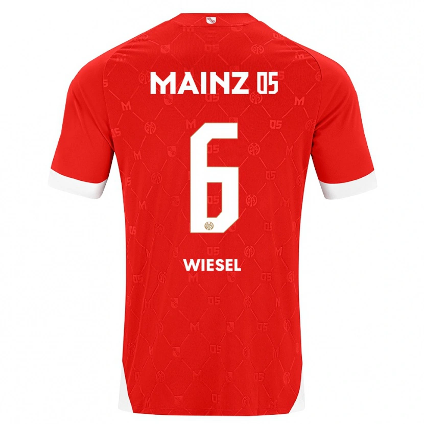 Danxen Dames Maggie Wiesel #6 Rood Wit Thuisshirt Thuistenue 2026/27 T-Shirt