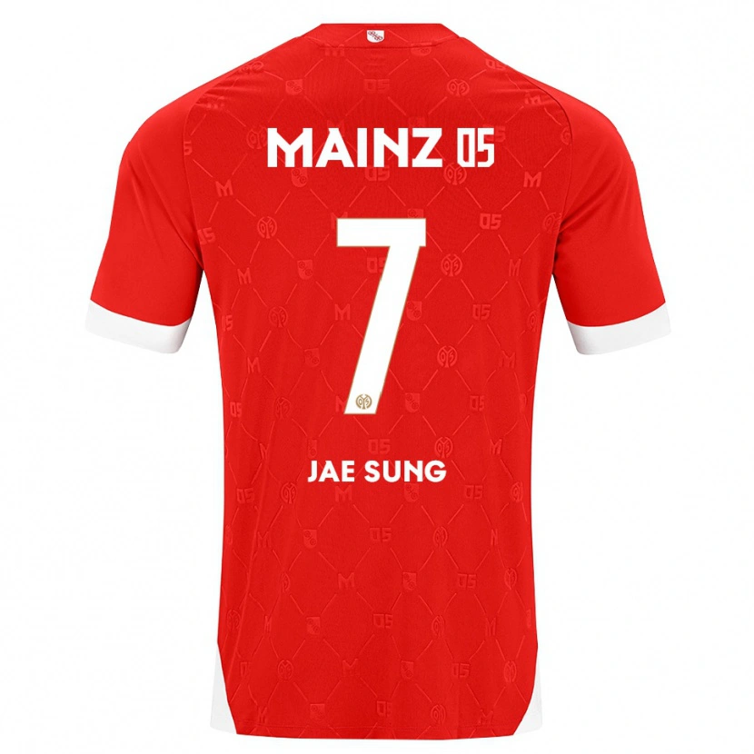 Danxen Dames Jae-Sung Lee #7 Rood Wit Thuisshirt Thuistenue 2026/27 T-Shirt