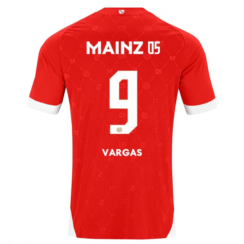 Danxen Dames Nayrobi Vargas #9 Rood Wit Thuisshirt Thuistenue 2026/27 T-Shirt