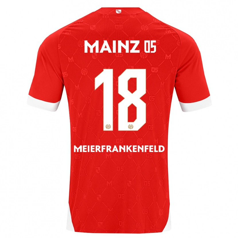 Danxen Dames Jana Meierfrankenfeld #18 Rood Wit Thuisshirt Thuistenue 2026/27 T-Shirt