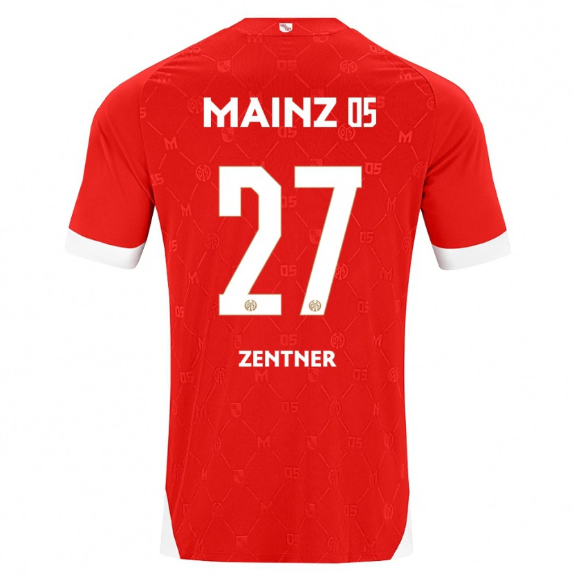 Danxen Dames Robin Zentner #27 Rood Wit Thuisshirt Thuistenue 2026/27 T-Shirt