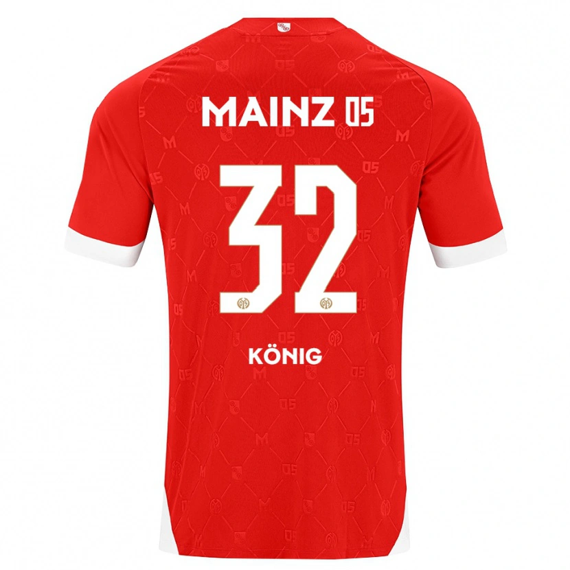 Danxen Dames Raúl König #32 Rood Wit Thuisshirt Thuistenue 2026/27 T-Shirt