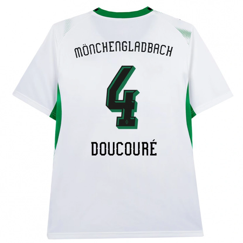 Danxen Dames Mamadou Doucoure #4 Wit Zwart Groen Thuisshirt Thuistenue 2026/27 T-Shirt