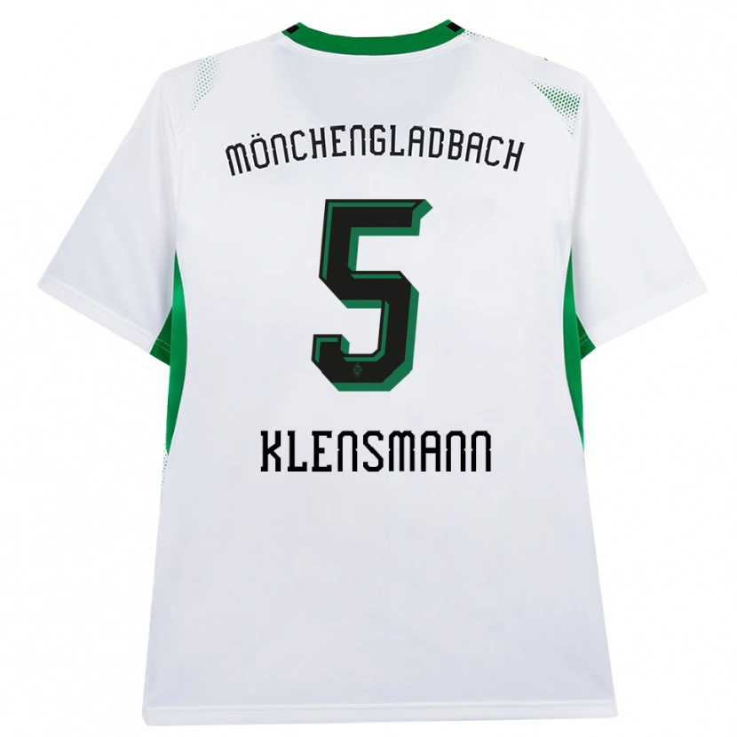 Danxen Dames Paula Klensmann #5 Wit Zwart Groen Thuisshirt Thuistenue 2026/27 T-Shirt
